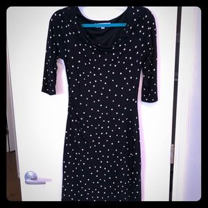 LOFT Black Cotton Stretch work dress